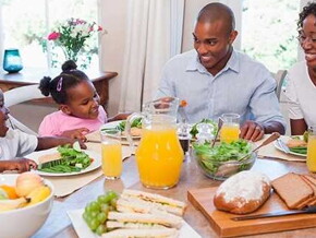 A importância de comer em família