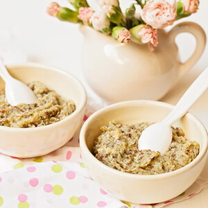 Papinha de Quinoa com Batata Doce e Agrião